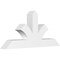 Ekena Millwork Richland Architectural Grade PVC Gable Bracket, 60"W x 27 1/2"H x 6"D x 6"F, 11/12 Pitch GBP060X28X0606RIC00 - alternate 1